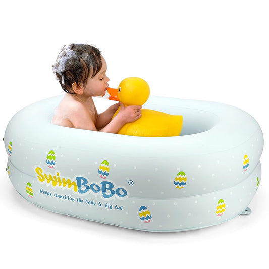 Portable Inflatable Baby Bathtub - Travel-Friendly for Age 6-24 Months