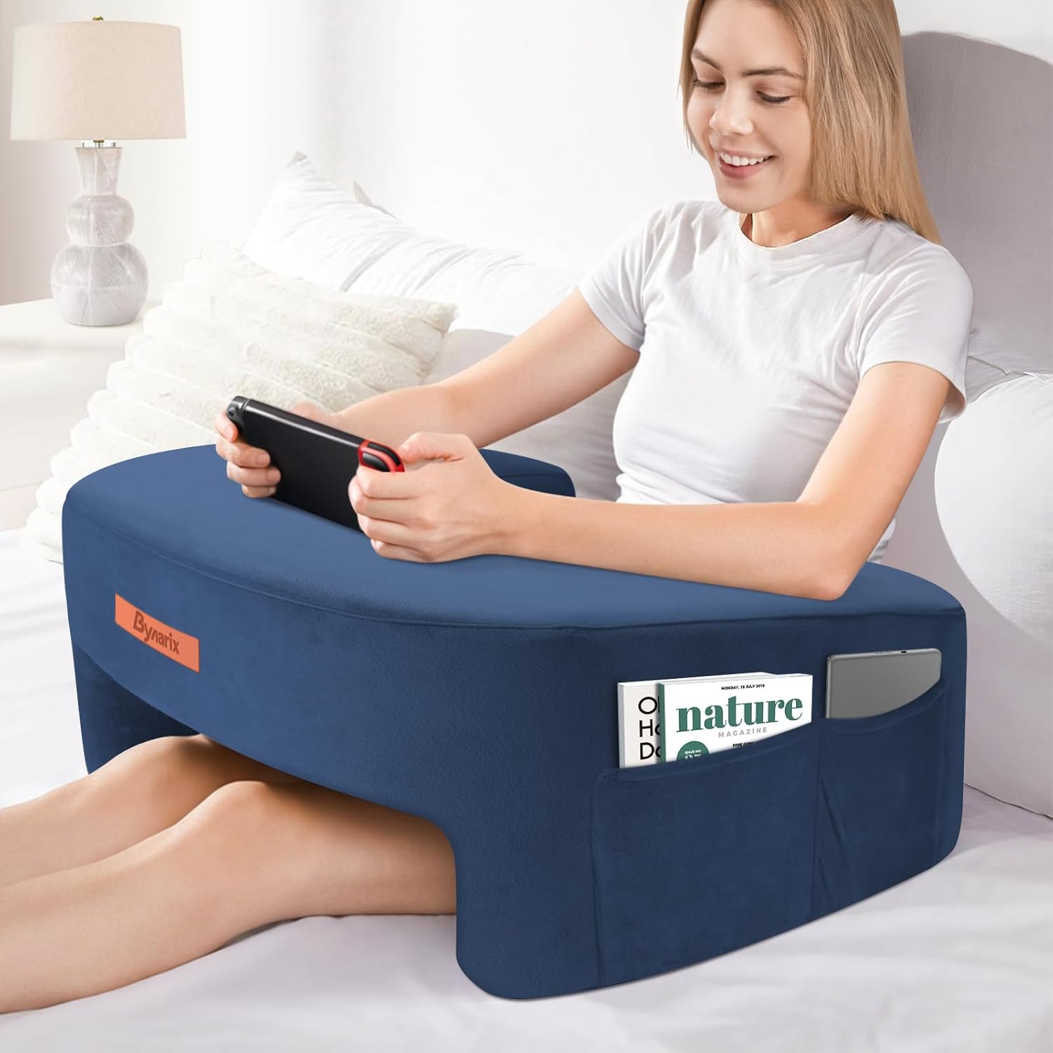 ByNaRIX Multi-Use Extra Large Lap Pillow - Blue