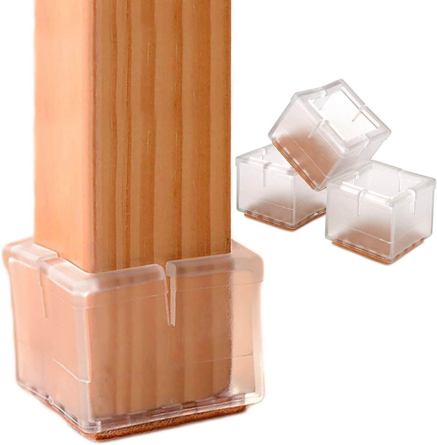 Anwenk 24Pack Silicone Chair Leg Protectors - Floor Protection for Furniture