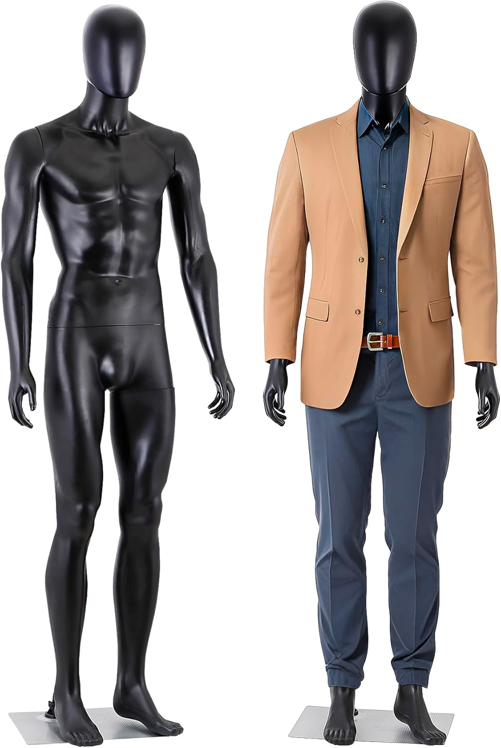 ZENY Male Form Mannequin Full Body for Retail Clothing Display