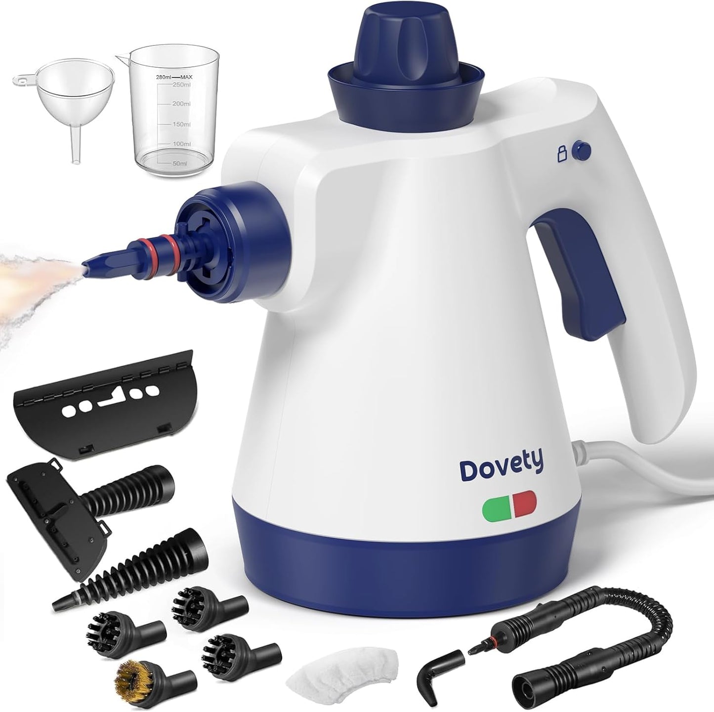 Powerful Pressurized Handheld Steam Cleaner for Home Use
