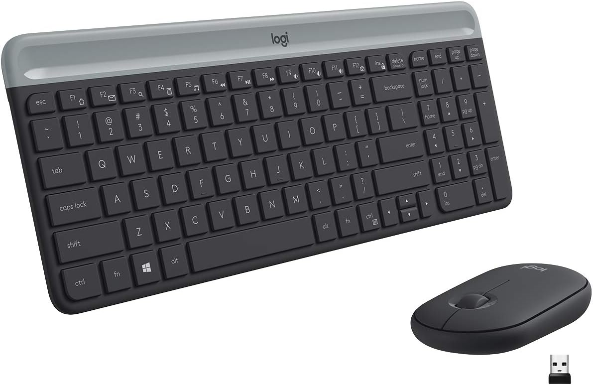 Logitech Slim Wireless Combo - Renewed Graphite