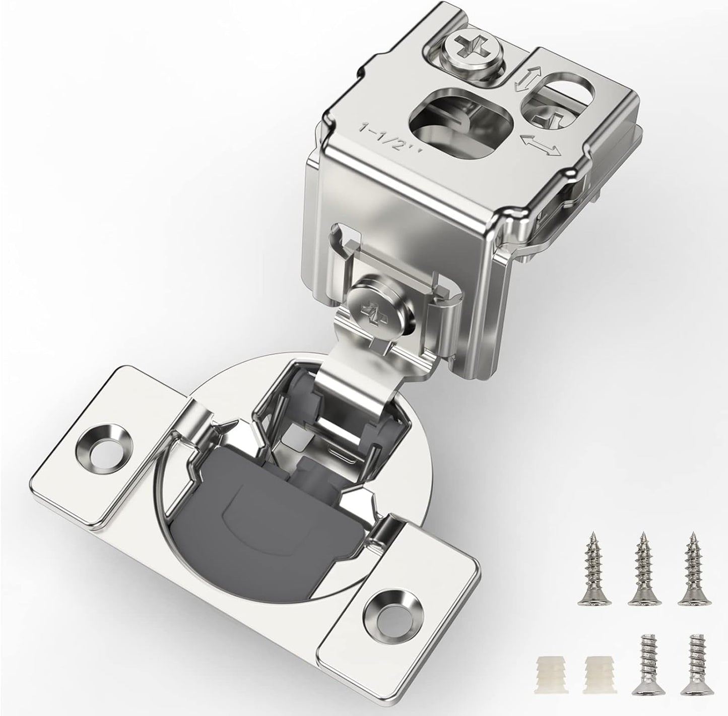 Furniware 20 Pieces Soft Close Cabinet Hinges for Face Frame
