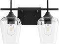 VONLUCE Bathroom Vanity Light 2-Light - Modern Matte Black Vanity