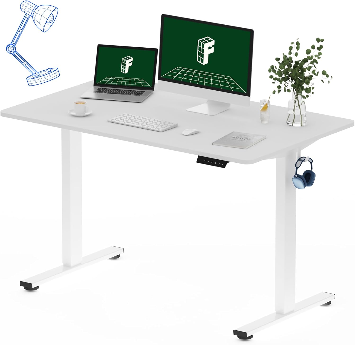 FLEXISPOT One-Piece Electric Standing Desk for Comfort