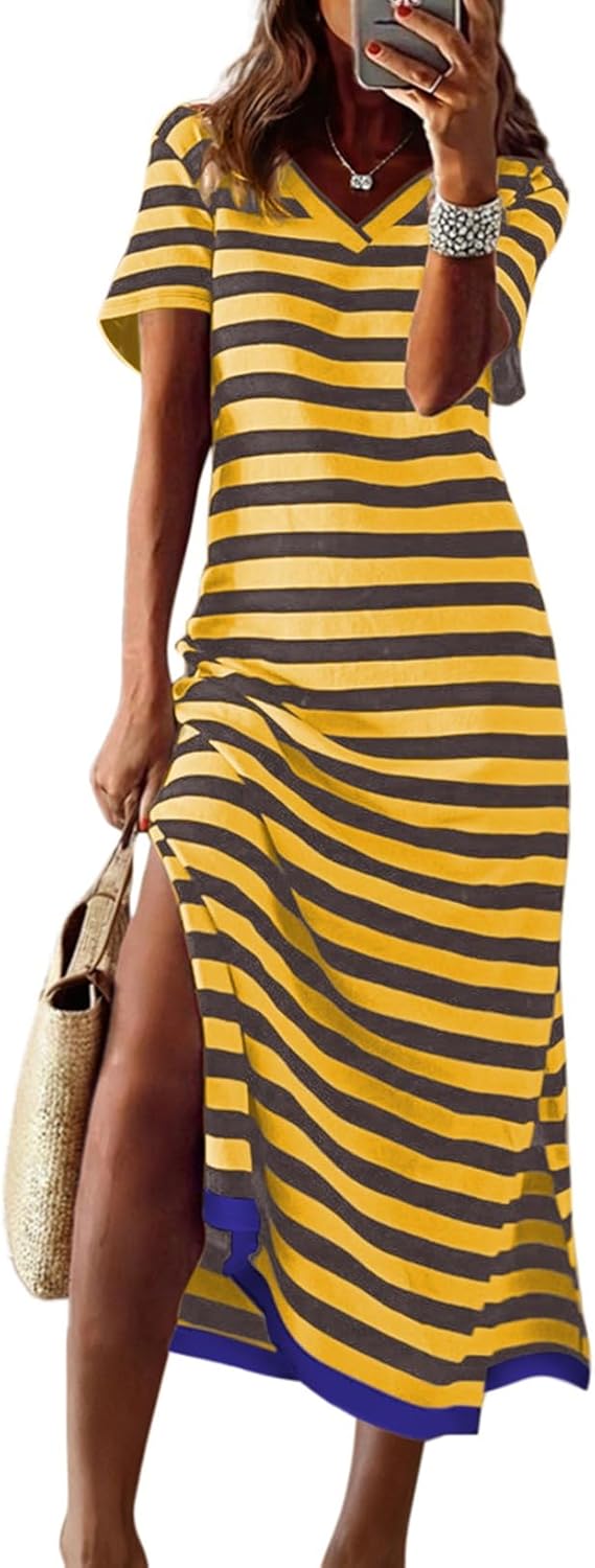 Dokotoo Summer Dress Casual Womens Fashion Maxi Dress