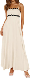 PRETTYGARDEN Women's Flowing Summer Dress with Spaghetti Straps