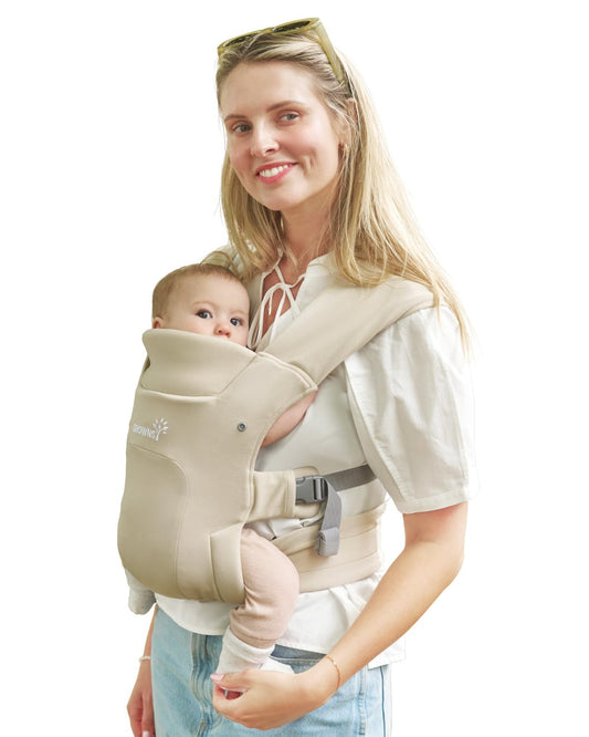GROWNSY Ergonomic Baby Carrier for Newborns - Head Support