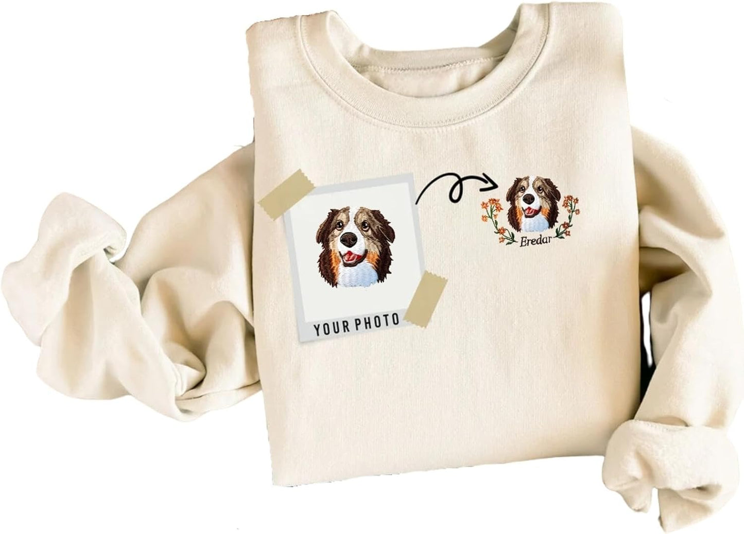 Personalized Pet Face Custom Hoodie | Tupetcs