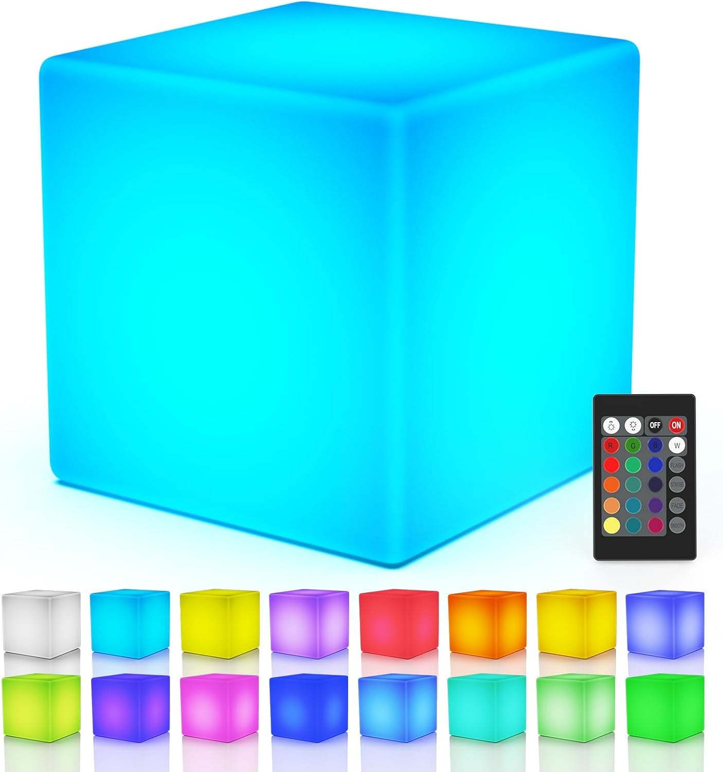 LOFTEK 12-inch LED Cube Light: RGB Colors Changing Fun