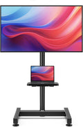 Floor TV Stand with Mount for 13-50 in Screens - Tilting, Height