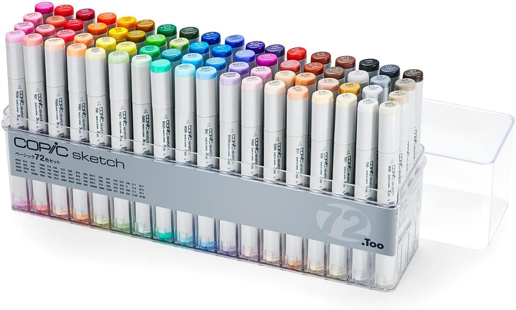 Copic Sketch Basic 72 Color Set for Artists and Illustrators