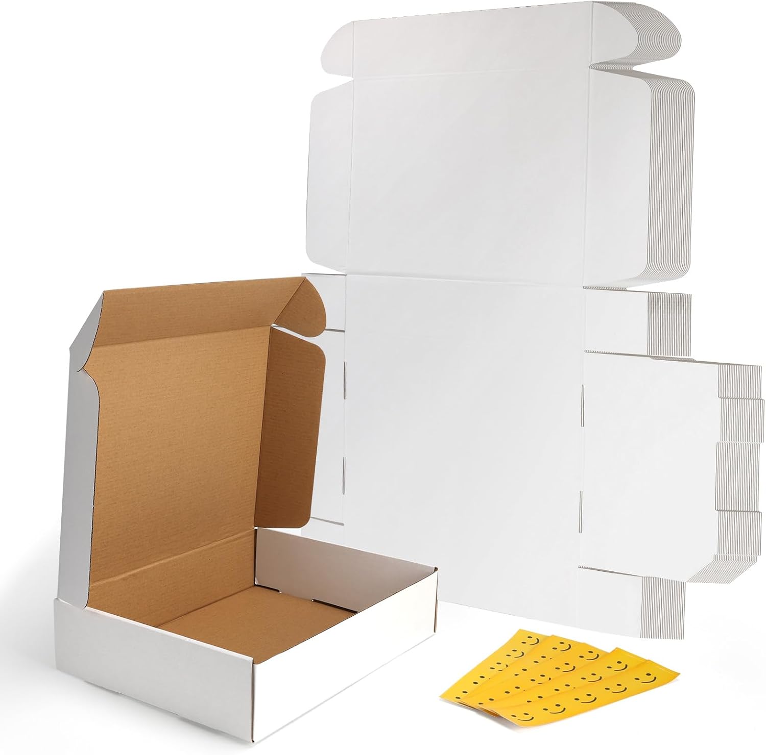 13x10x3 Shipping Boxes Set of 25 for Packing and Mailing