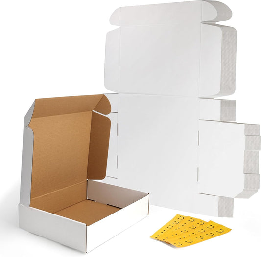 13x10x3 Shipping Boxes Set of 25 for Packing and Mailing