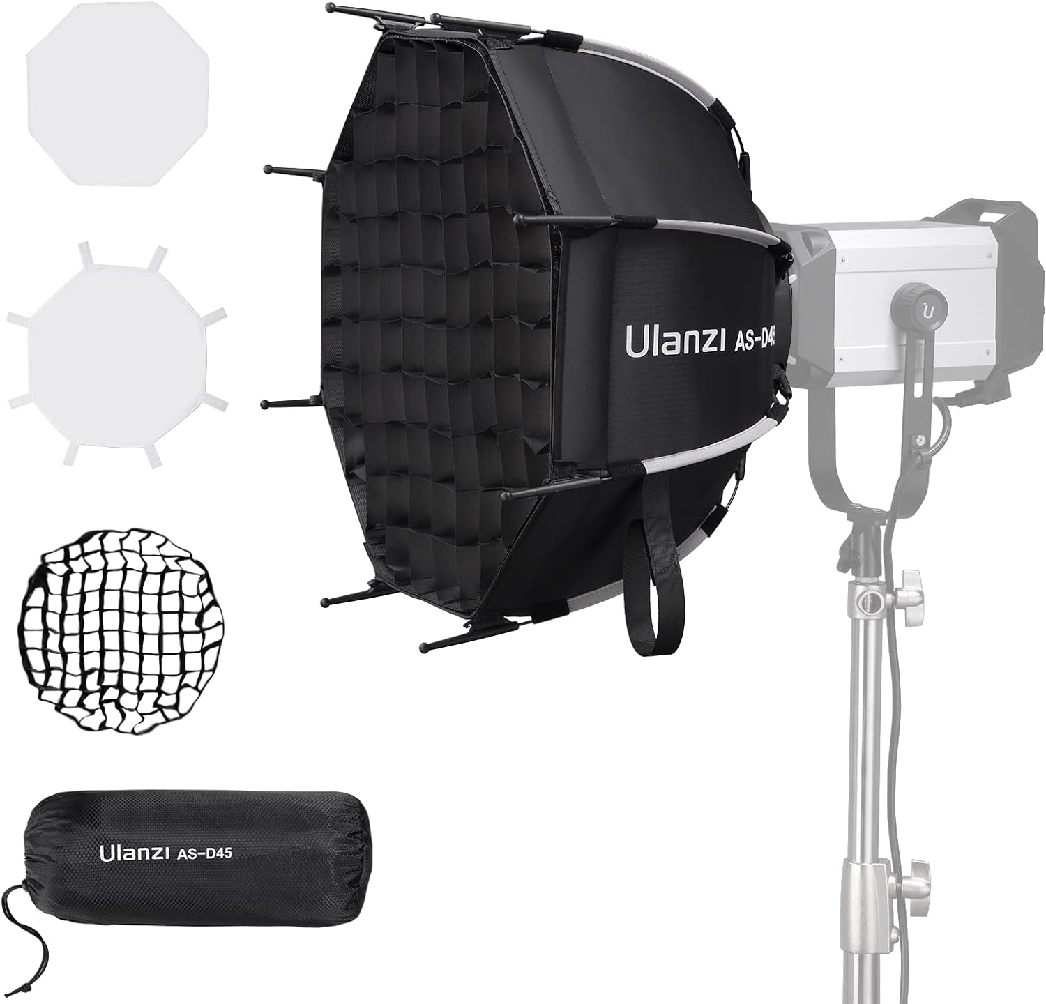 ULANZI 18ft' Parabolic Softbox Quick Release for Studio Lighting