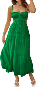Elegant Spaghetti Strap Maxi Dress for Women Ideal for Summer Wear