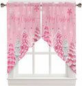 Pink Christmas Swag Valance - Cozy Holiday Charm!