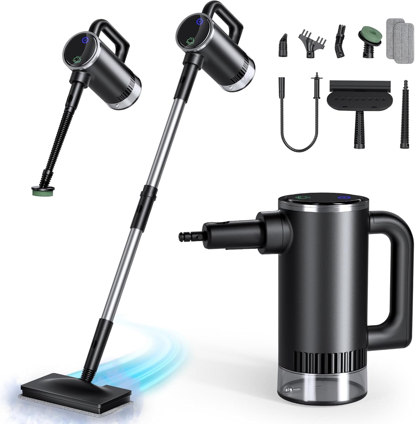 11-in-1 Steam Mop - Powerful Detachable Handheld Cleaner