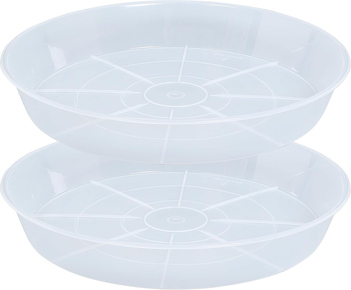2 Pack 22 Inch Plant Saucer Drip Tray for Indoor Outdoor Use