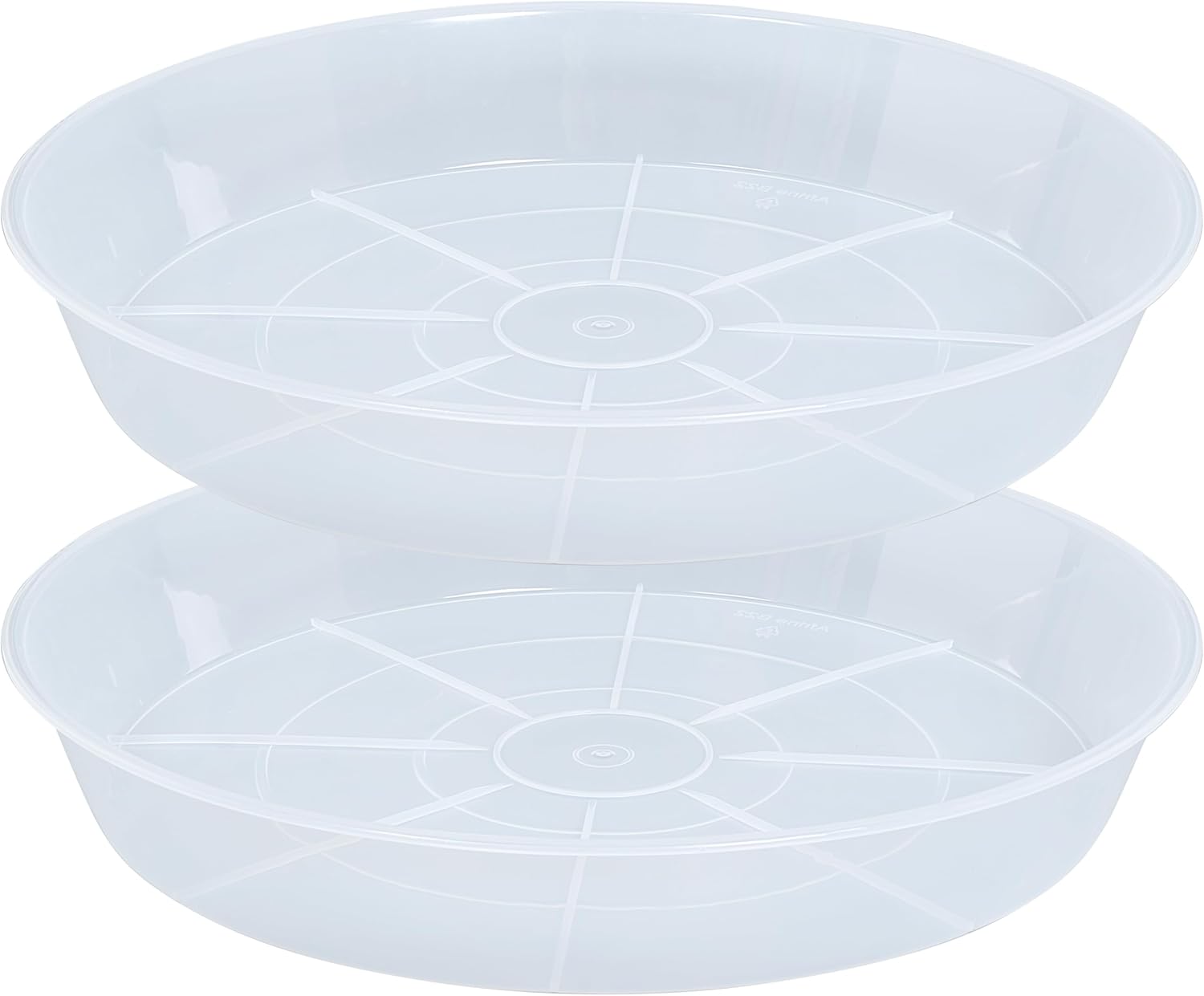 2 Pack 22 Inch Plant Saucer Drip Tray for Indoor Outdoor Use
