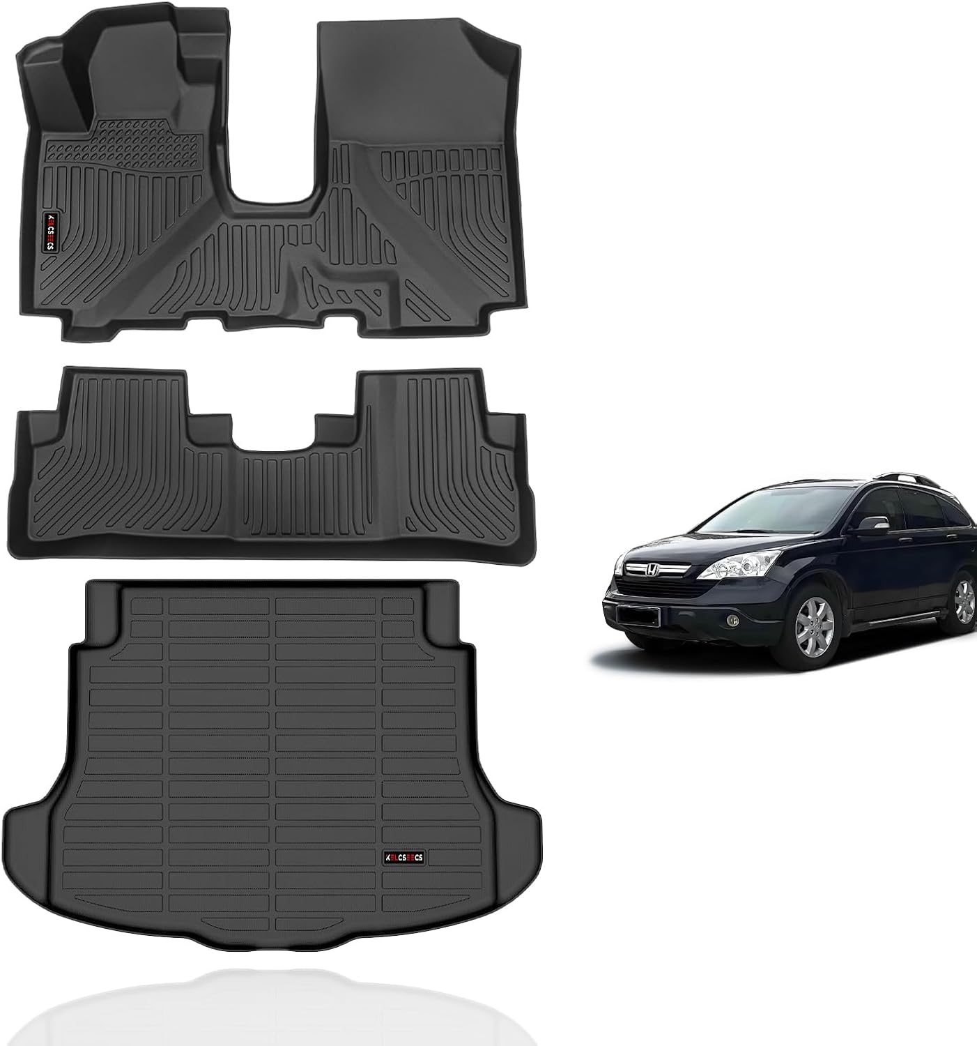 KELCSEECS Floor Mats & Cargo Liner for Honda CRV 2007-2011