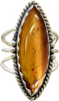 Blue Copper Turquoise Marquise Gemstone Ring - Classy Handmade Silver