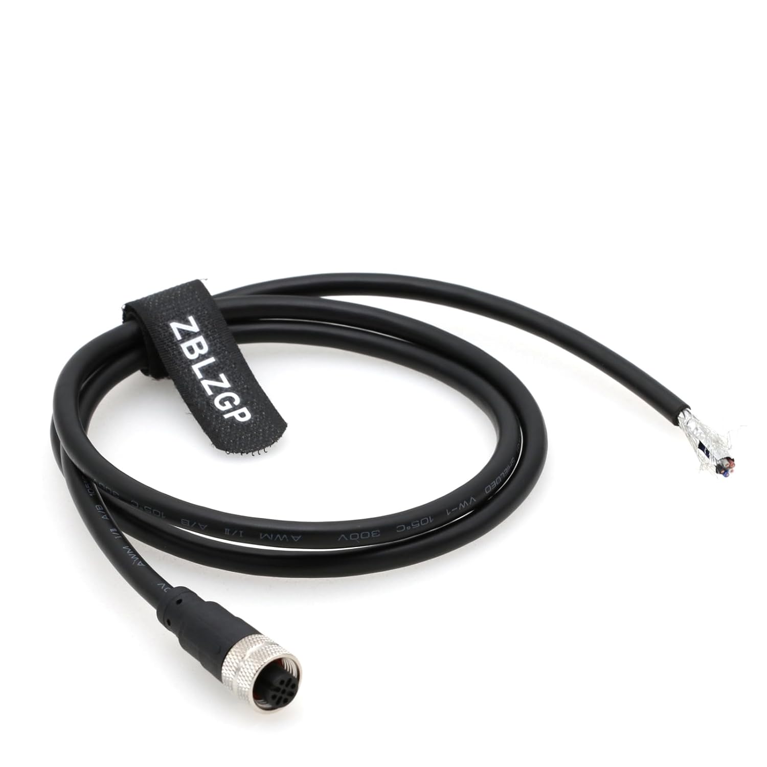 Industrial Ethernet M12 A-Code 5-Pole Female to Open End Cable