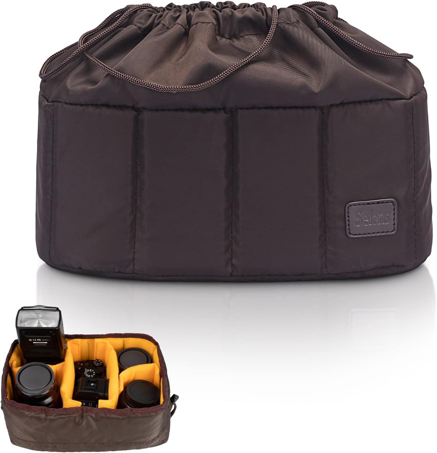 Selens High-Capacity Shockproof DSLR Camera Padded Bag Case