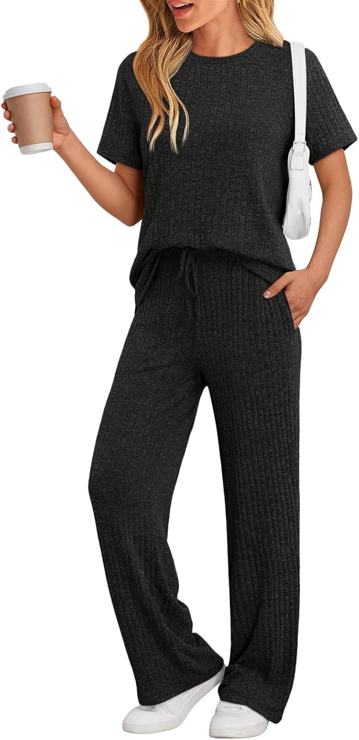 LILLUSORY 2 Piece Lounge Sets for Women Summer Vacation Outfits