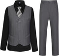 Boys Vest Set Formal Dress Suits Wedding Outfit Dresswear - Smart 3