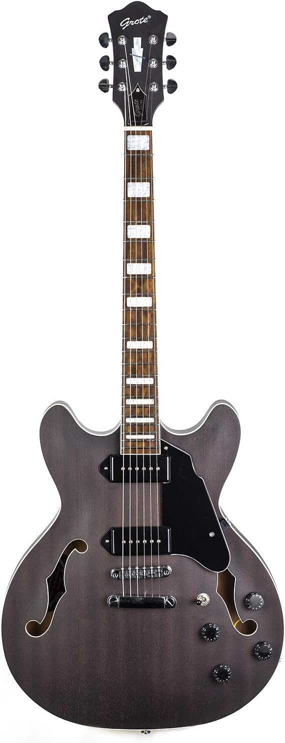 GROTE Semi-Hollow Electric Guitar | Sleek Matte Finish for Rich Tone