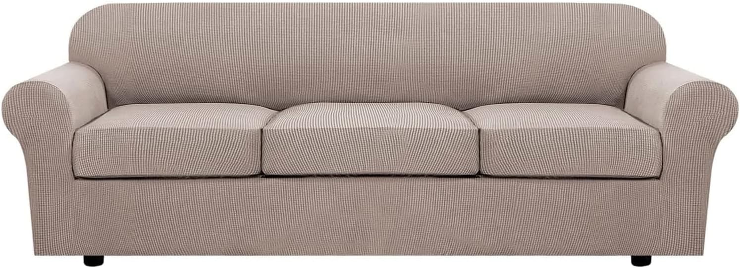 H.VERSAILTEX 4 Piece Stretch Sofa Covers for Large Sofas