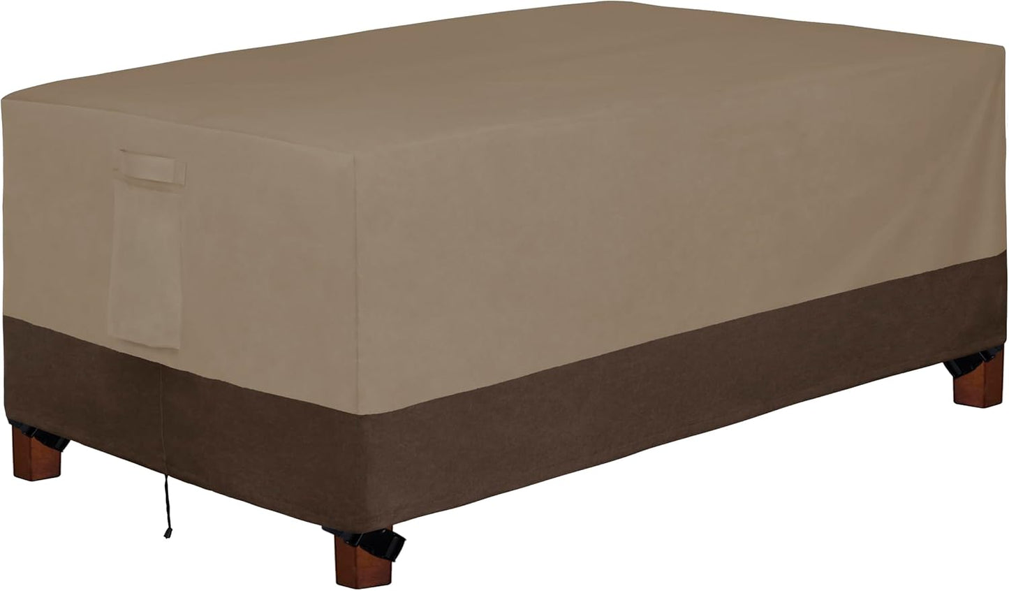 Heavy Duty Rectangular Table Cover for Outdoor Furniture Use