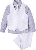 Boys Vest Set Formal Dress Suits Wedding Outfit - Classic (Style ZJ9H)