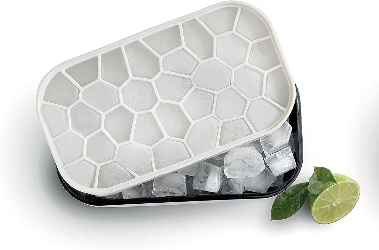 Lekue Ice Box: Elegant Retro Ice Cube Tray for Freezer Use