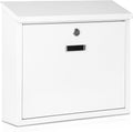 Locking Mailbox Wall Mounted Mail Drop Box - Secure Large Capacity