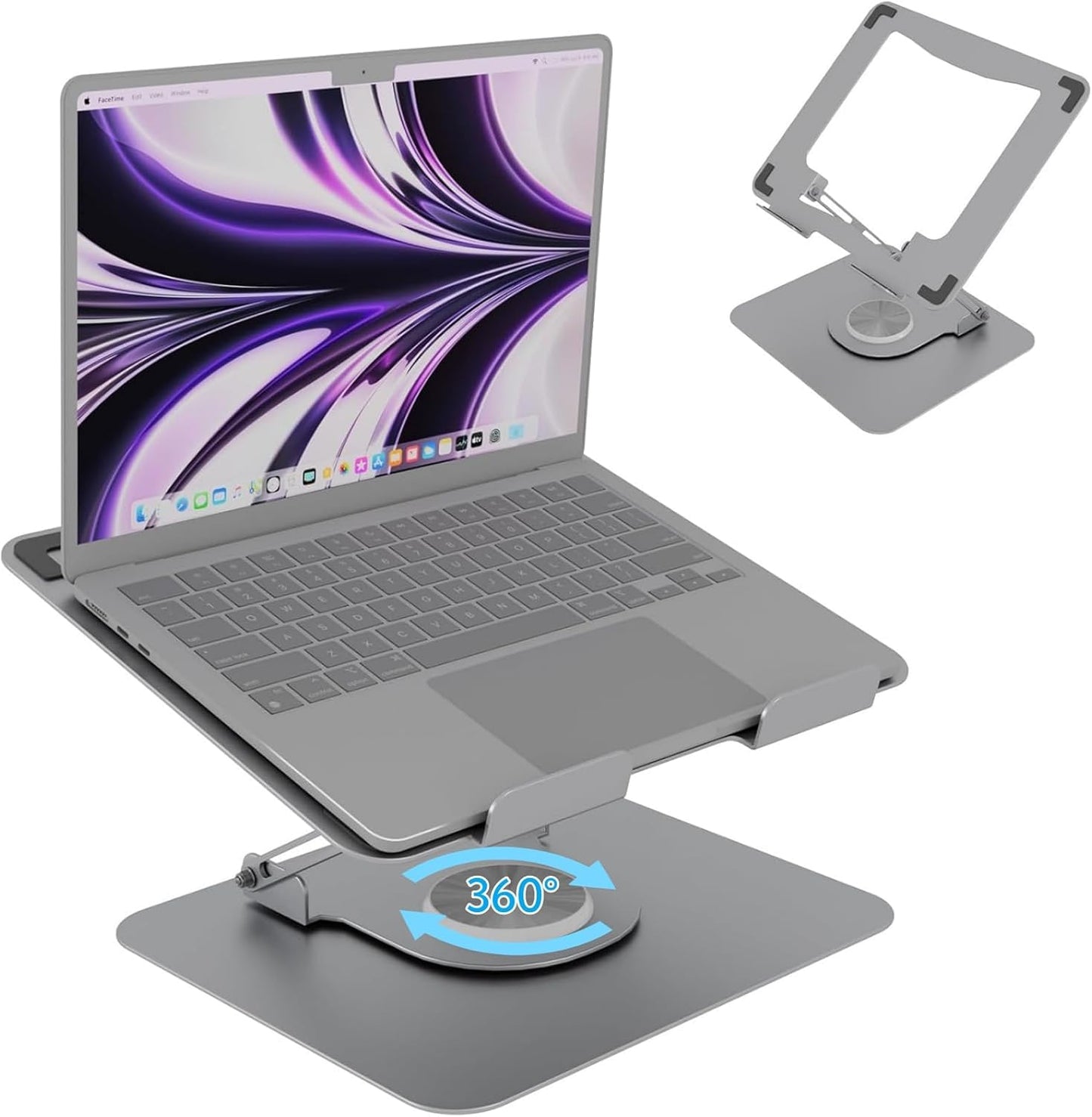 360 Rotating Laptop Stand for All Laptops - Ergonomic & Portable