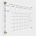 Premium Acrylic Wall Calendar Dry Erase Board - Large Reusable (18x14)