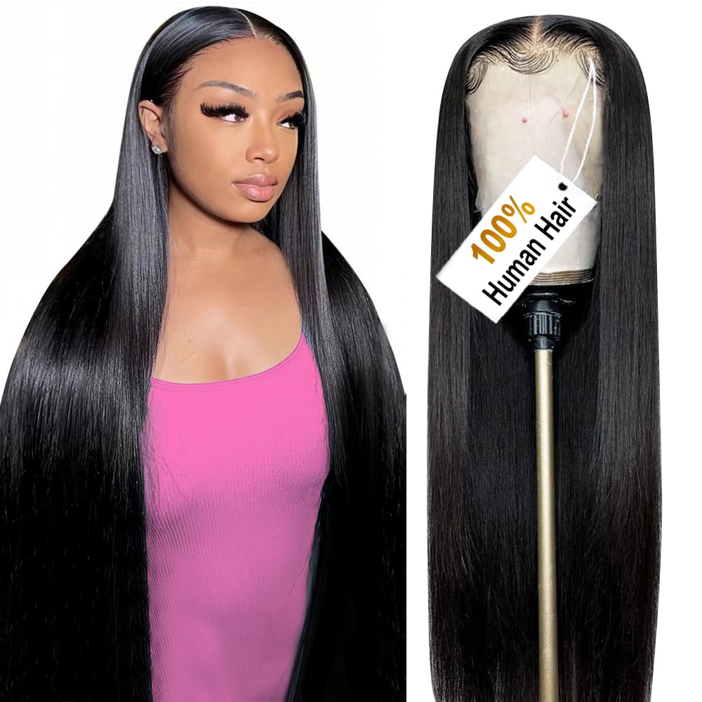 Premium 30 Inch Straight Lace Front Wig with 200% Density