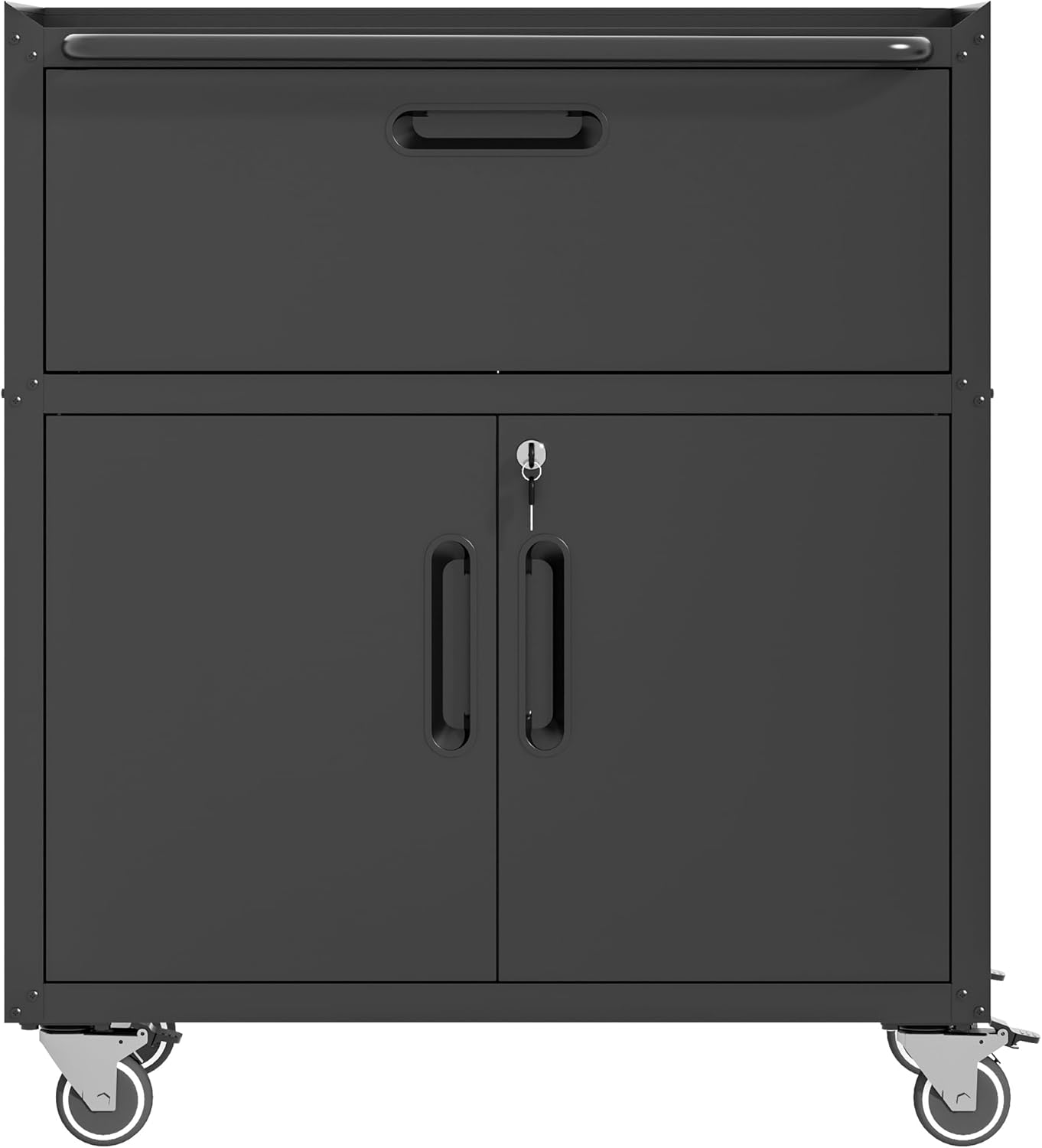 Metal Mobile Tool Storage Cabinet with Wheels for Garage Use