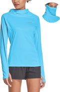 BALEAF Women's Hiking Long Sleeve Shirts with Face Cover Gaiter