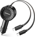 Dual Apple Retractable Car Phone Charger for iPhone - Fast 54W