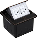Pop Up Floor Outlet Covers Box with 20A GFCI Tamper Resistant