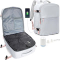 Vacuum Seal Travel Backpack Grey with Pump - Carry On Compression