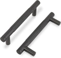 Matte Black Knurled Cabinet Handles 5 in (128mm) - Solid Kitchen Pulls