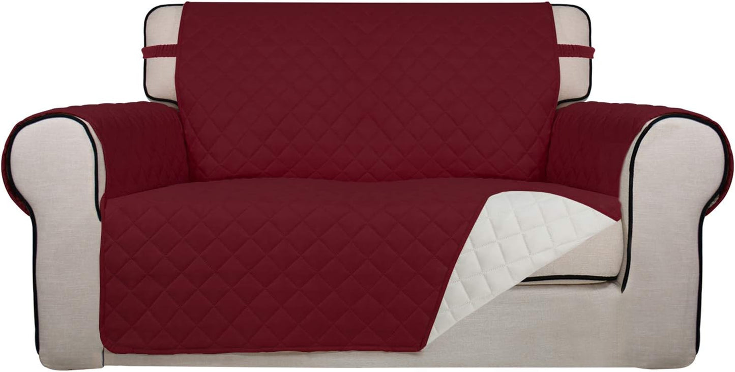 PureFit Reversible Quilted Sofa Cover for Loveseat Protection