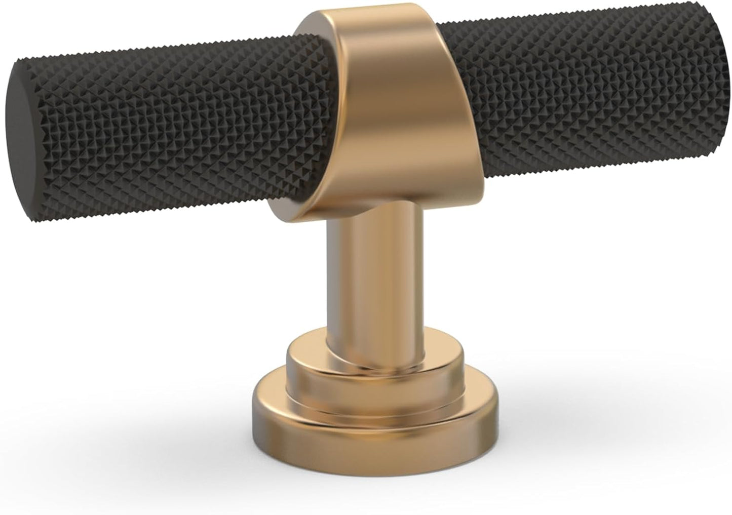 20 Pack Matte Black and Champagne Bronze Cabinet Knobs for Style