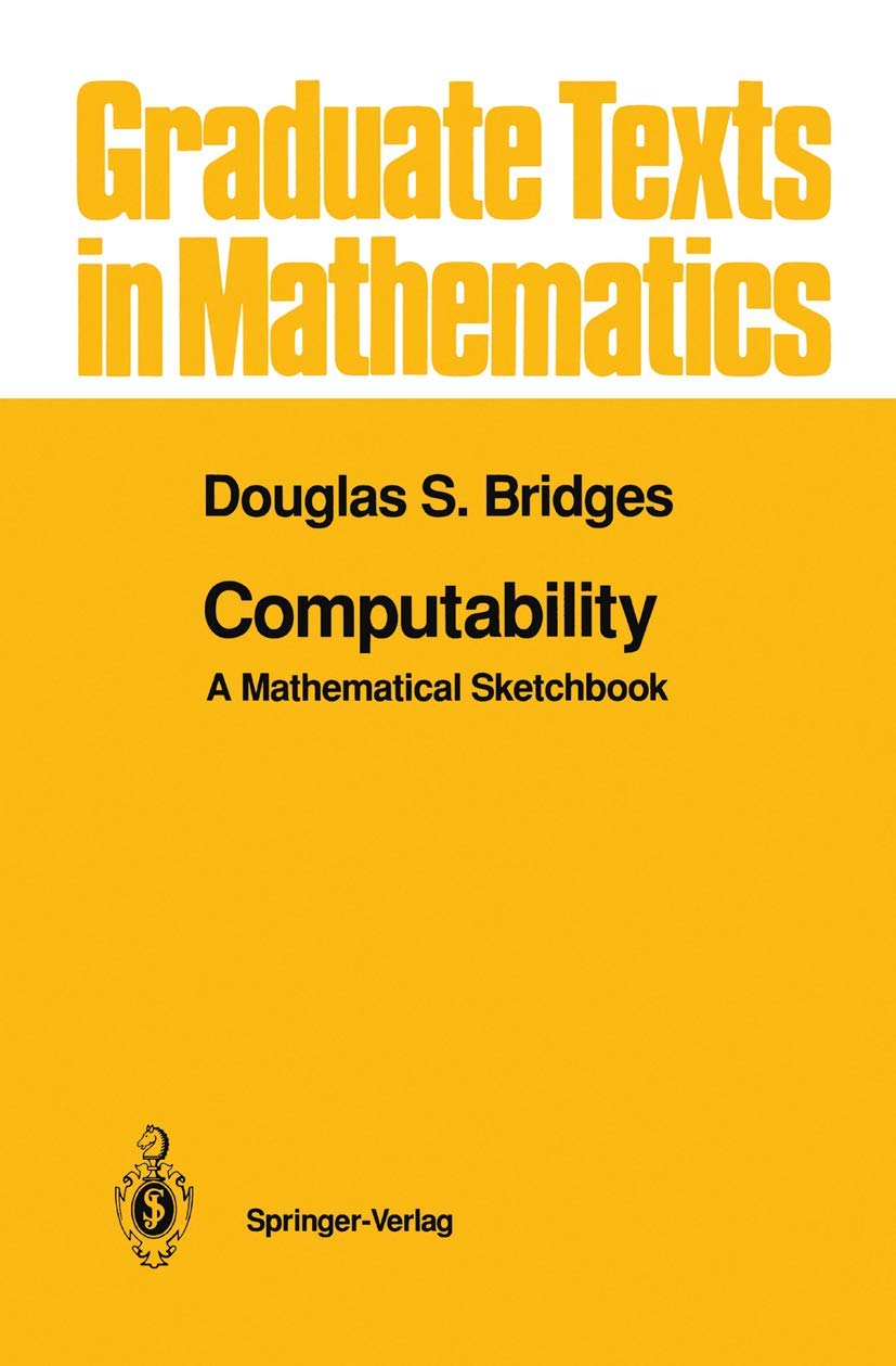 Computability: A Mathematical Sketchbook for Advanced Learners