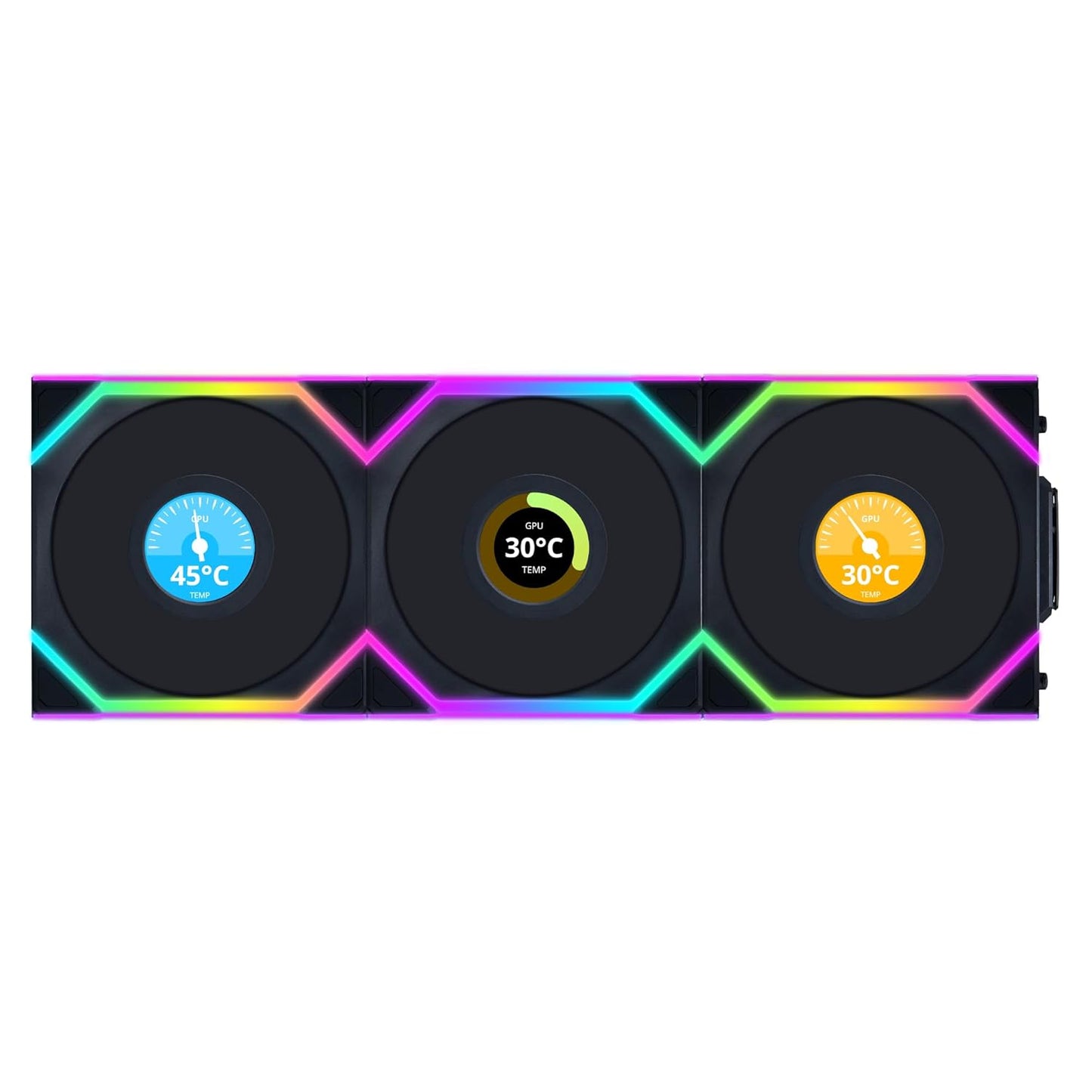 Lian Li UNI Fan SL LCD Wireless 120mm ARGB Fan Triple Pack