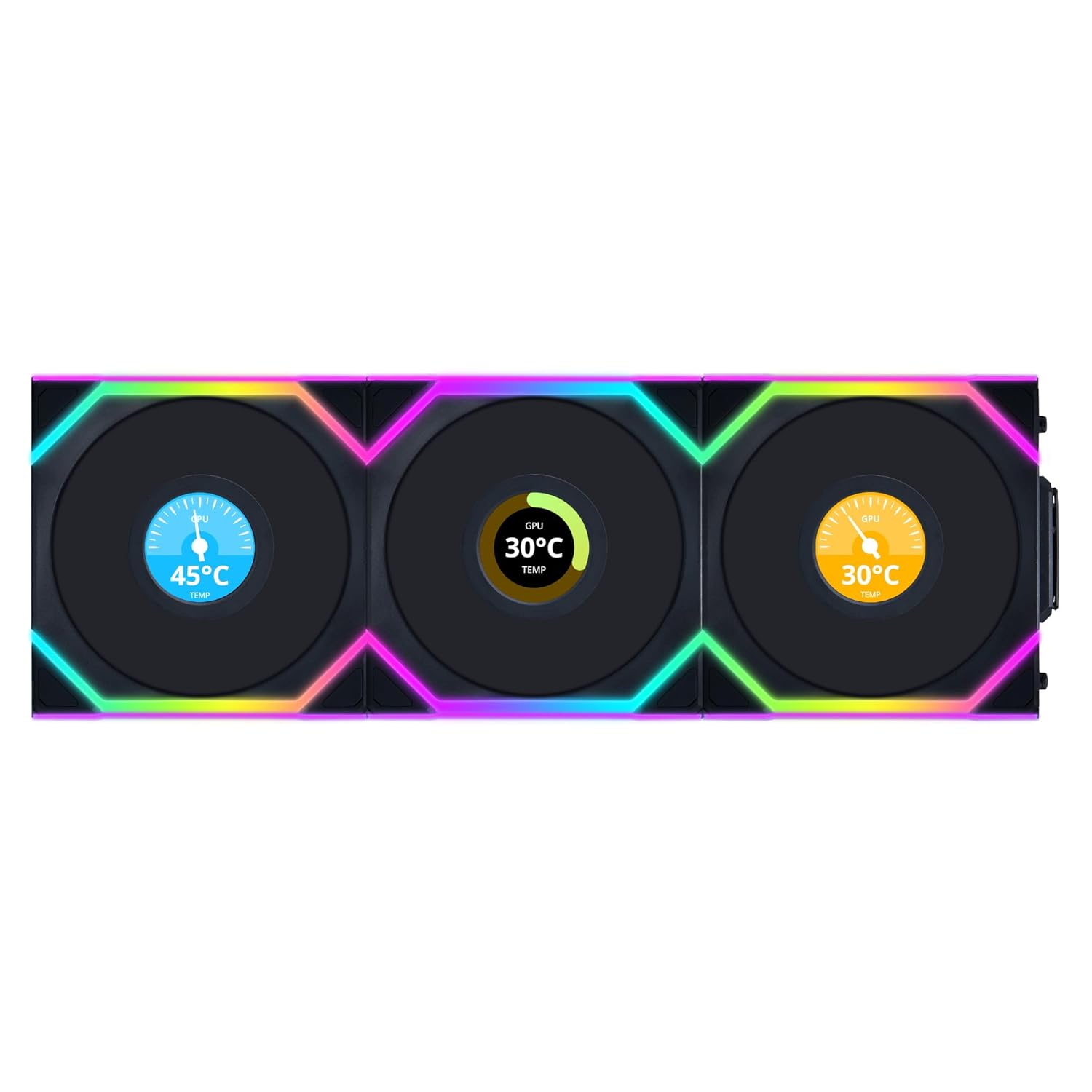 Lian Li UNI Fan SL LCD Wireless 120mm ARGB Fan Triple Pack